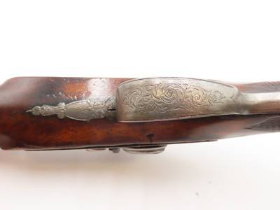 BANK NOTE ENGRAVED English GLENTON Antique SILVER INLAID Percussion PistolBritish SELF DEFENSE Pistol Made Circa 1840 - Image 13 of 18