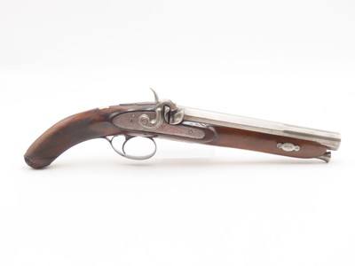 BANK NOTE ENGRAVED English GLENTON Antique SILVER INLAID Percussion PistolBritish SELF DEFENSE Pistol Made Circa 1840 - Image 2 of 18