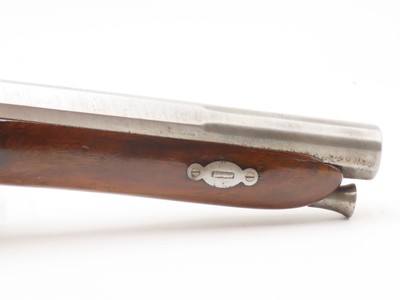 BANK NOTE ENGRAVED English GLENTON Antique SILVER INLAID Percussion PistolBritish SELF DEFENSE Pistol Made Circa 1840 - Image 5 of 18