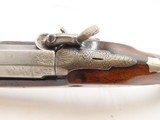 BANK NOTE ENGRAVED English GLENTON Antique SILVER INLAID Percussion PistolBritish SELF DEFENSE Pistol Made Circa 1840 - Image 9 of 18
