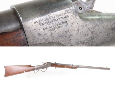 BALLARD’S PATENT Dual Ignition MERRIMACK ARMS & MFG. CO. Number 44 Sporting RARE 1 of Roughly 2000 Post CIVIL WAR Rifles in RF and CF! - Image 1 of 23