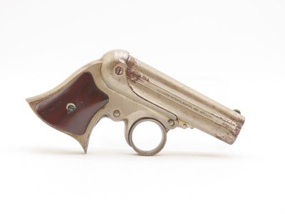 Civil War Era REMINGTON-ELLIOT Antique RING TRIGGER .32 RF PEPPERBOX Pistol 4-Shot RIVERBOAT GAMBLER’S Derringer Pistol - Image 15 of 18