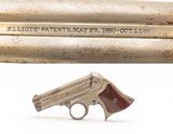 Civil War Era REMINGTON-ELLIOT Antique RING TRIGGER .32 RF PEPPERBOX Pistol 4-Shot RIVERBOAT GAMBLER’S Derringer Pistol