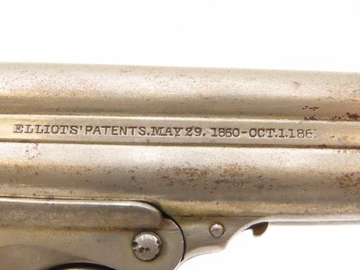 Civil War Era REMINGTON-ELLIOT Antique RING TRIGGER .32 RF PEPPERBOX Pistol 4-Shot RIVERBOAT GAMBLER’S Derringer Pistol - Image 14 of 18