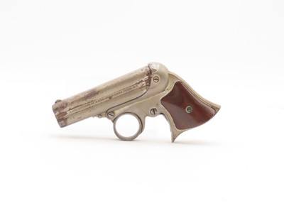 Civil War Era REMINGTON-ELLIOT Antique RING TRIGGER .32 RF PEPPERBOX Pistol 4-Shot RIVERBOAT GAMBLER’S Derringer Pistol - Image 2 of 18