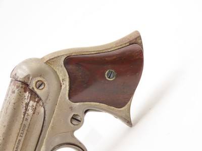 Civil War Era REMINGTON-ELLIOT Antique RING TRIGGER .32 RF PEPPERBOX Pistol 4-Shot RIVERBOAT GAMBLER’S Derringer Pistol - Image 3 of 18