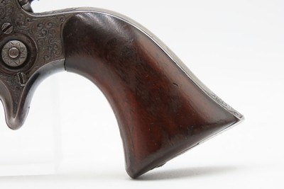 GUSTAVE YOUNG ENGRAVED Antique COLT 1855 ROOT Sidehammer Revolver CASEDPERCUSSION .28 Caliber Revolver w/ACCESSORIES - Image 12 of 20