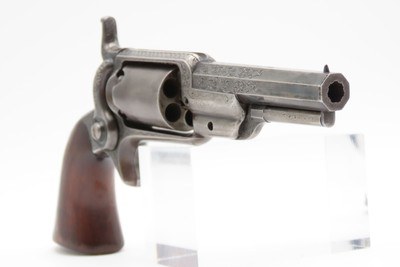 GUSTAVE YOUNG ENGRAVED Antique COLT 1855 ROOT Sidehammer Revolver CASEDPERCUSSION .28 Caliber Revolver w/ACCESSORIES - Image 5 of 20