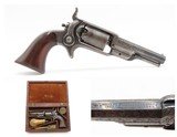 GUSTAVE YOUNG ENGRAVED Antique COLT 1855 ROOT Sidehammer Revolver CASEDPERCUSSION .28 Caliber Revolver w/ACCESSORIES - Image 1 of 20