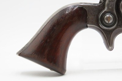 GUSTAVE YOUNG ENGRAVED Antique COLT 1855 ROOT Sidehammer Revolver CASEDPERCUSSION .28 Caliber Revolver w/ACCESSORIES - Image 16 of 20