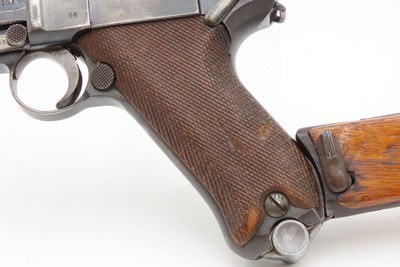 WORLD WAR I Dated DWM Imperial German LUGER P.08 Pistol C&R SHOULDER STOCK1914 “GREAT WAR” Dated SEMI-AUTO Military Sidearm - Image 9 of 23