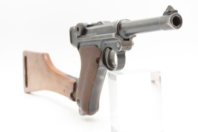 WORLD WAR I Dated DWM Imperial German LUGER P.08 Pistol C&R SHOULDER STOCK1914 “GREAT WAR” Dated SEMI-AUTO Military Sidearm - Image 7 of 23
