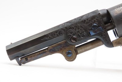 Pre-CIVIL WAR Antique COLT 1849 Percussion POCKET Revolver CASED & ENGRAVED WILD WEST|FRONTIER SIX-SHOOTER With ACCESSORIES - Image 14 of 18
