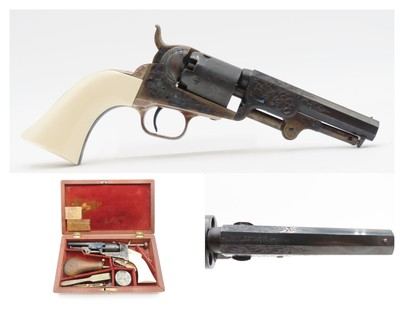 Pre-CIVIL WAR Antique COLT 1849 Percussion POCKET Revolver CASED & ENGRAVED WILD WEST|FRONTIER SIX-SHOOTER With ACCESSORIES - Image 1 of 18