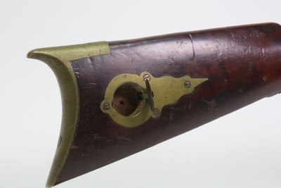 VIRGINIA Antique JOHN STANLEY Full Stock .54 Caliber LONG RIFLE Dated 1849Antebellum Era Made in the BLUE RIDGE MOUNTAINS - Image 8 of 25