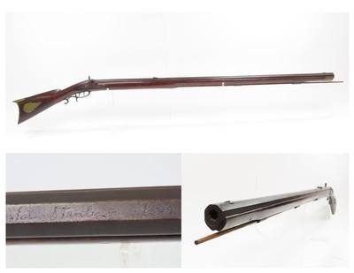 VIRGINIA Antique JOHN STANLEY Full Stock .54 Caliber LONG RIFLE Dated 1849Antebellum Era Made in the BLUE RIDGE MOUNTAINS - Image 1 of 25