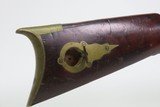 VIRGINIA Antique JOHN STANLEY Full Stock .54 Caliber LONG RIFLE Dated 1849Antebellum Era Made in the BLUE RIDGE MOUNTAINS - Image 8 of 25
