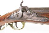 GERMANIC Antique Mid-1800s Percussion JAEGER Hunting/Sporting TARGET RifleFULL STOCK Rifle w/BRASS FURNITURE & CARVED STOCK - 7 of 25