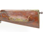 GERMANIC Antique Mid-1800s Percussion JAEGER Hunting/Sporting TARGET RifleFULL STOCK Rifle w/BRASS FURNITURE & CARVED STOCK - 23 of 25