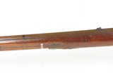 GERMANIC Antique Mid-1800s Percussion JAEGER Hunting/Sporting TARGET RifleFULL STOCK Rifle w/BRASS FURNITURE & CARVED STOCK - 21 of 25