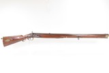GERMANIC Antique Mid-1800s Percussion JAEGER Hunting/Sporting TARGET RifleFULL STOCK Rifle w/BRASS FURNITURE & CARVED STOCK - 2 of 25