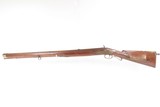 GERMANIC Antique Mid-1800s Percussion JAEGER Hunting/Sporting TARGET RifleFULL STOCK Rifle w/BRASS FURNITURE & CARVED STOCK - 19 of 25