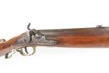 GERMANIC Antique Mid-1800s Percussion JAEGER Hunting/Sporting TARGET RifleFULL STOCK Rifle w/BRASS FURNITURE & CARVED STOCK - 5 of 25