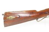 GERMANIC Antique Mid-1800s Percussion JAEGER Hunting/Sporting TARGET RifleFULL STOCK Rifle w/BRASS FURNITURE & CARVED STOCK - 6 of 25