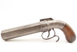 GOLD RUSH Era ALLEN & THURBER Antique WORCHESTER Period PEPPERBOX RevolverENGRAVED First DA Revolving Percussion Pistol - 10 of 16