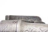 GOLD RUSH Era ALLEN & THURBER Antique WORCHESTER Period PEPPERBOX RevolverENGRAVED First DA Revolving Percussion Pistol - 14 of 16