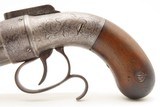 GOLD RUSH Era ALLEN & THURBER Antique WORCHESTER Period PEPPERBOX RevolverENGRAVED First DA Revolving Percussion Pistol - 12 of 16
