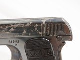 FACTORY BOX COLT M1908 .25 ACP HAMMERLESS Semi-Auto VEST POCKET Pistol C&RROARING TWENTIES ERA Colt’s Smallest Semi-Automatic - 8 of 21