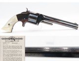 LETTERED Antique SMITH & WESSON No. 2 “Old Army” BEAUTIFUL BLUE with MOTHER of PEARLShipped 13 DAYS Before the CIVIL WAR ENDED - 1 of 18