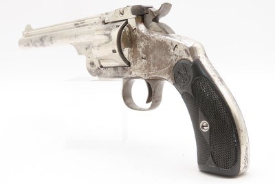 RARE, LETTERED AUSTRALIAN COLONIAL POLICE S&W No. 3 in .44 RUSSIAN Antique1 OF 30 6 1/2” Single Action .44 S&W RUSSIAN w/HOLSTER - Image 14 of 23
