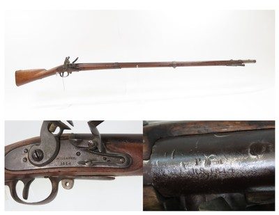 RARE E. WATERS & CO. Massachusetts State CONTRACT M1808 FLINTLOCK Musket 69 WAR of 1812 Early US Military | Militia Arm - Image 1 of 25