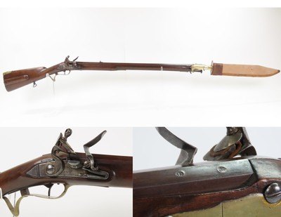 BRITISH Antique DURS EGG FLINTLOCK Germanic JAEGER Rifle Corps .60 Caliber Late -18th Century British Jager Troop Style Military Rifle - Image 1 of 22