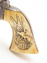 CSA OFFICER’S Antique CIVIL WAR Colt 1851 NAVY Inscription & Carved Ivories Battle of Pea Ridge Veteran, Carnegie Medal Awardee - Image 19 of 25