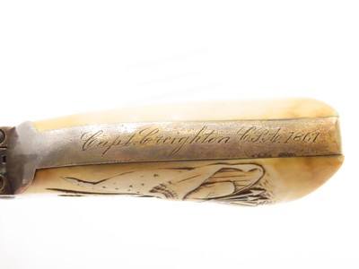 CSA OFFICER’S Antique CIVIL WAR Colt 1851 NAVY Inscription & Carved Ivories Battle of Pea Ridge Veteran, Carnegie Medal Awardee - Image 24 of 25
