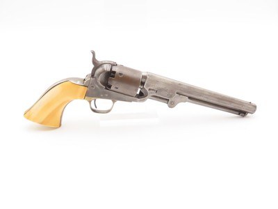 CSA OFFICER’S Antique CIVIL WAR Colt 1851 NAVY Inscription & Carved Ivories Battle of Pea Ridge Veteran, Carnegie Medal Awardee - Image 11 of 25