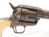 1876 mfr. LETTERED Antique .45 COLT Single Action Army Revolver IVORY GRIPBlack Powder Frame SAA - 11 of 19