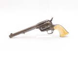 1876 mfr. LETTERED Antique .45 COLT Single Action Army Revolver IVORY GRIPBlack Powder Frame SAA - 10 of 19