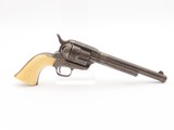 1876 mfr. LETTERED Antique .45 COLT Single Action Army Revolver IVORY GRIPBlack Powder Frame SAA - 18 of 19