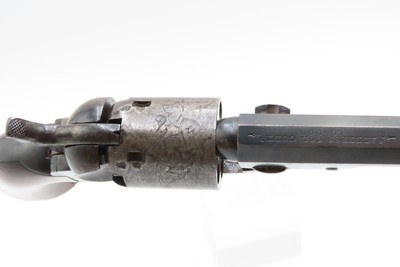 EARLY 3-DIGIT Antique LONDON MANUFACTORY COLT 1849 POCKET Revolver .31Cased with Inscription, Made c1853 - Image 5 of 25