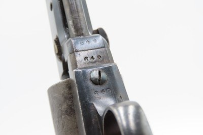 EARLY 3-DIGIT Antique LONDON MANUFACTORY COLT 1849 POCKET Revolver .31Cased with Inscription, Made c1853 - Image 3 of 25