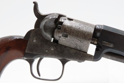 EARLY 3-DIGIT Antique LONDON MANUFACTORY COLT 1849 POCKET Revolver .31Cased with Inscription, Made c1853 - Image 21 of 25