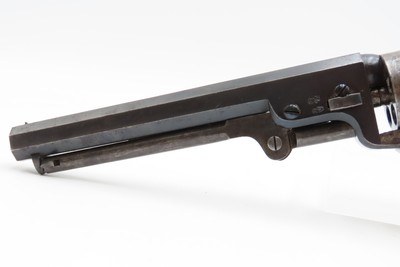 EARLY 3-DIGIT Antique LONDON MANUFACTORY COLT 1849 POCKET Revolver .31Cased with Inscription, Made c1853 - Image 9 of 25