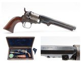 EARLY 3-DIGIT Antique LONDON MANUFACTORY COLT 1849 POCKET Revolver .31Cased with Inscription, Made c1853 - Image 1 of 25