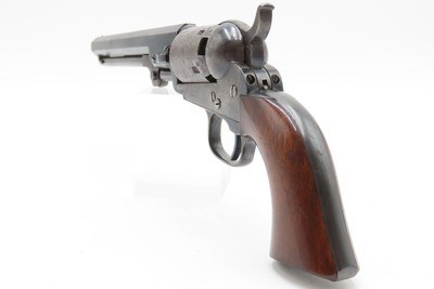 EARLY 3-DIGIT Antique LONDON MANUFACTORY COLT 1849 POCKET Revolver .31Cased with Inscription, Made c1853 - Image 14 of 25