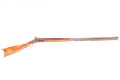 CIVIL WAR Era Antique W. NOGGLE Half Stock Perc. HOMESTEAD/HUNTING RifleMID-1800s GAME GETTING .31 Caliber Longarm - Image 2 of 23