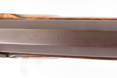 CIVIL WAR Era Antique W. NOGGLE Half Stock Perc. HOMESTEAD/HUNTING RifleMID-1800s GAME GETTING .31 Caliber Longarm - Image 16 of 23